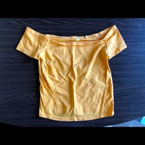 Off the shoulder crop top